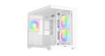 Корпус Ocypus Gamma C54 WH ARGB mATX/ITX 3xUSB Белый Gamma-C54-WHD300XX-GL