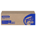 Полотенца бумажные 200 шт., PROtissue (H3) PREMIUM, 2-слойные, белые, КОМПЛЕКТ 20 пачек, 22×21 см, V-сложение.