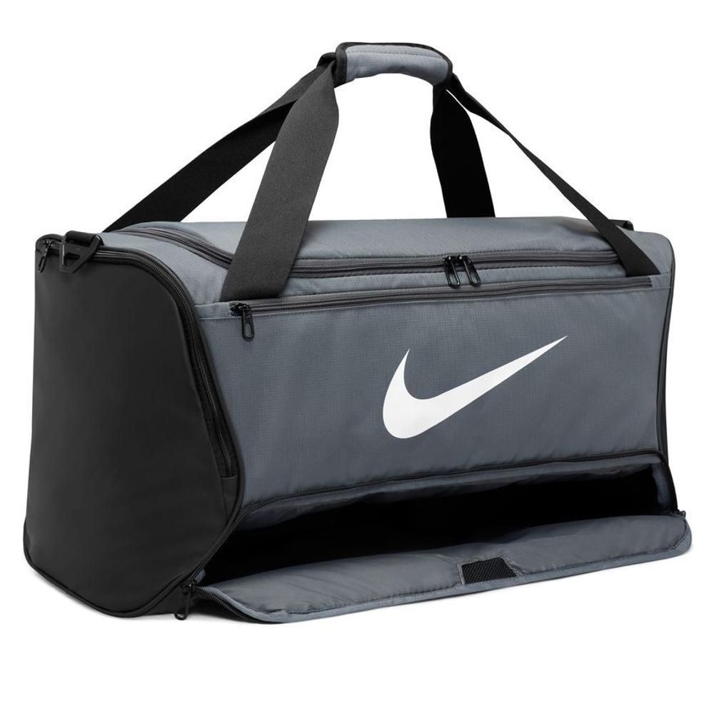 Спортивная сумка Nike Brasilia 9.5 Training Duffel Bag - серый/черный/белый