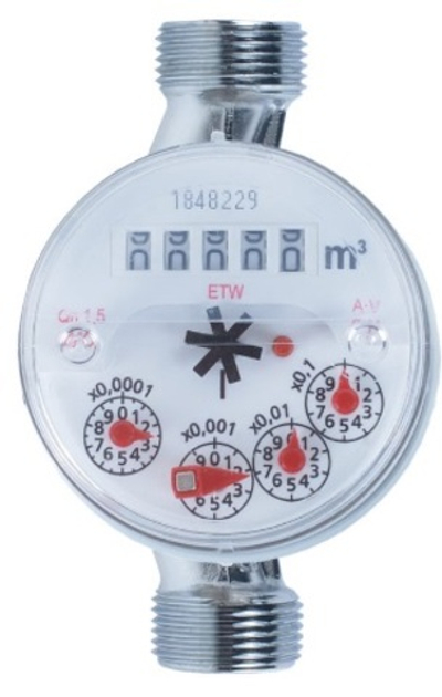 Счетчик горячей воды ZENNER ETW-N DN20
