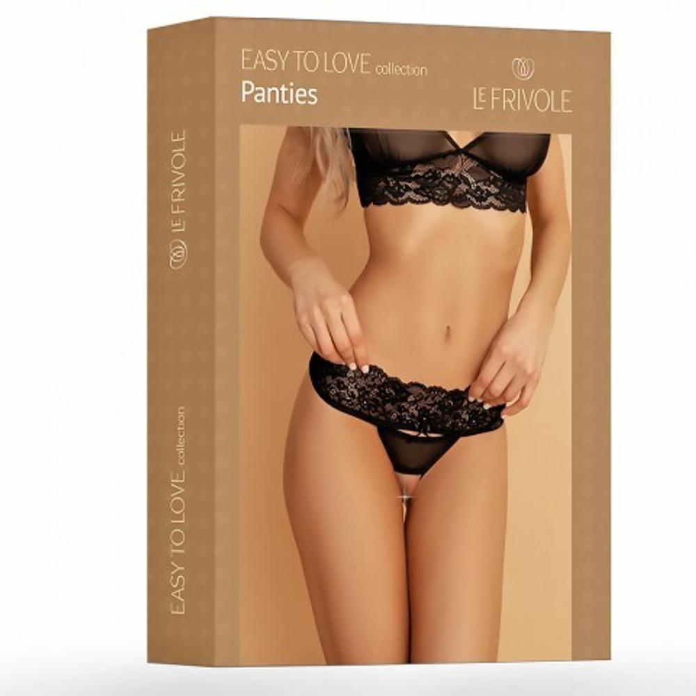 Трусики кружевные с доступом Le Frivole Easy to love (S-M/42-44)