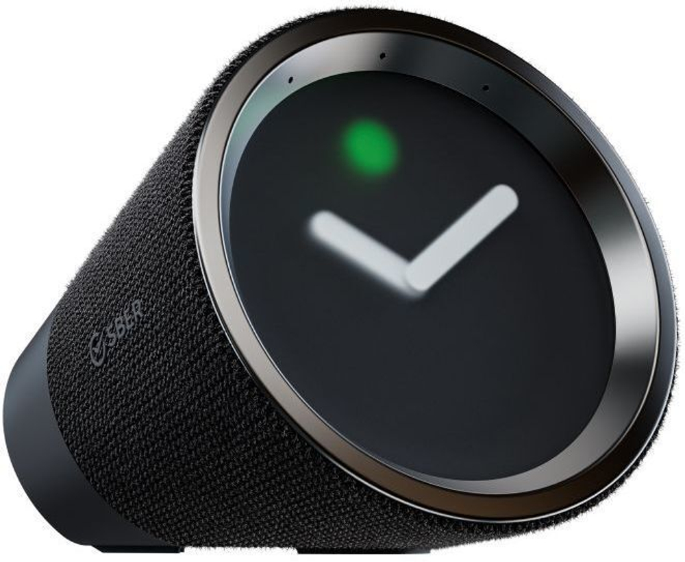 Умная колонка SBER SberBox Time/ТВ приставка SberBox SBDV-00026B, 15Вт, с голосовым помощником Салют, черный