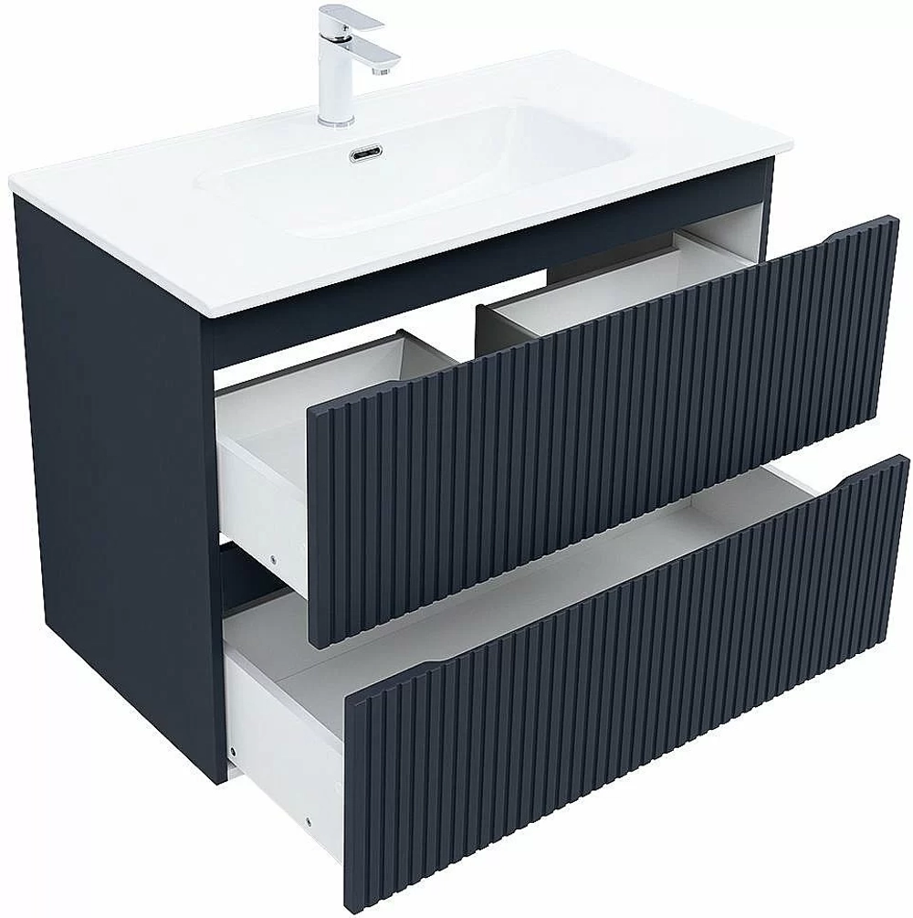 Тумба с раковиной Aquanet Джейн (Flat) 335430/284029 90 маренго