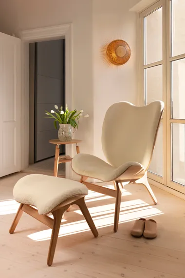 Светильник настенно-потолочный Umage Clava Up Wood, Ø35x16,4, темный дуб