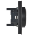BRITE Розетка 2-местная с заземлением с защитными шторками 16А в сборе РСш12-3-БрЧ черный IEK