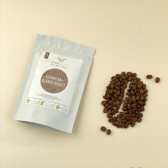 Кофе в зернах арабика Кения АА+ Blonde Roast, 100г