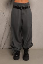 Брюки костюмные с отлетным поясом