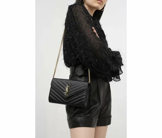 Сумка Saint Laurent Monogram Envelope черный