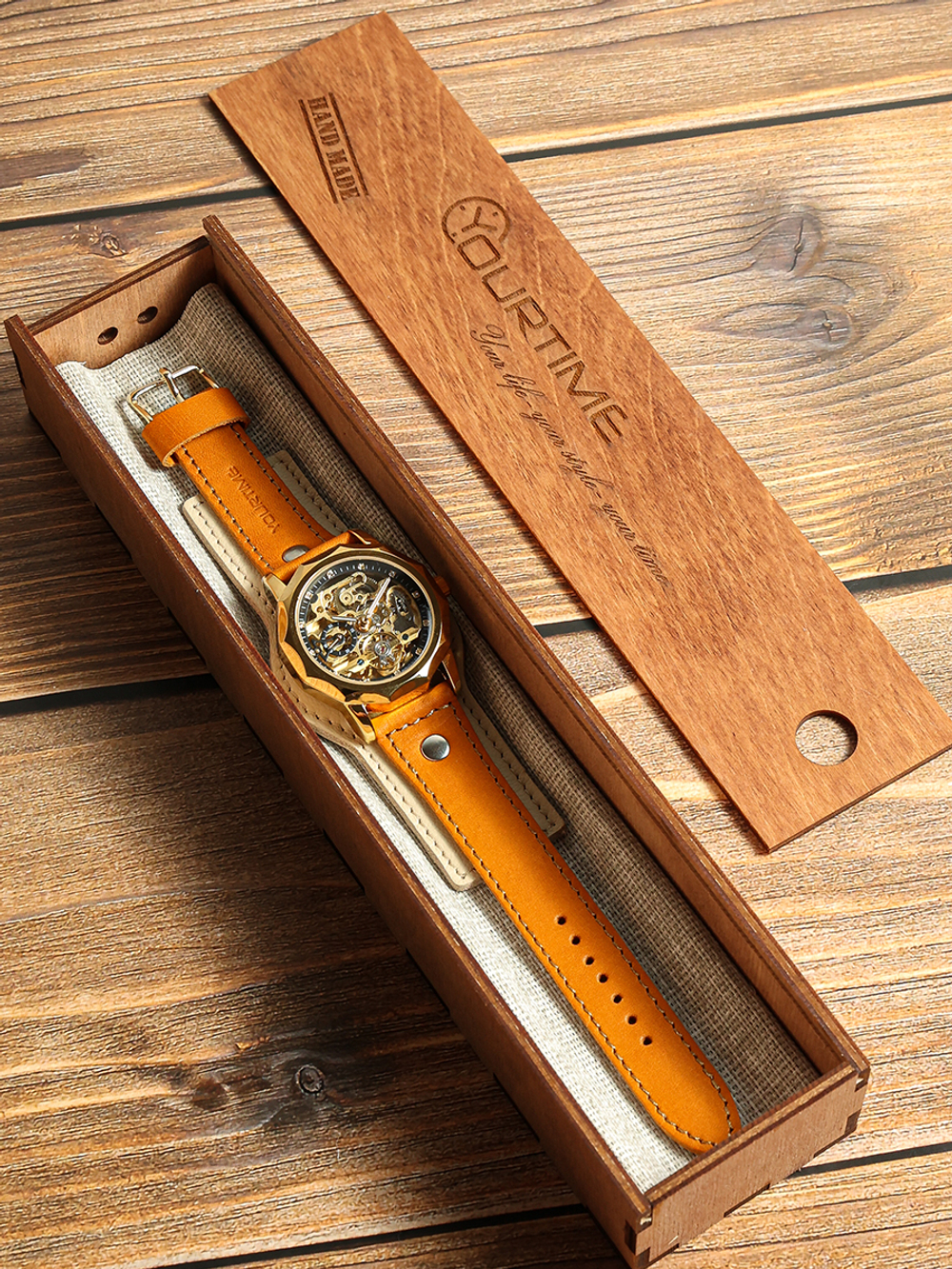 Часы скелетоны женские механические Desire 2.0 YOURTIME