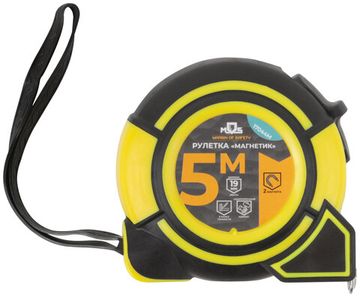 Рулетка "Магнетик" 5 м x 19 мм