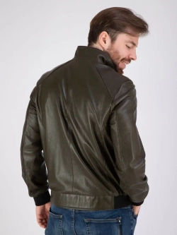 Куртка кожаная из натуральной кожи демисезон