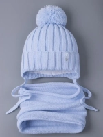 Шапка для мальчика на осень и снуд