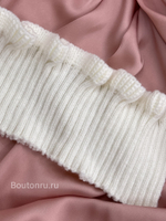 Подвяз вазяный белый с воланами 0,6-0,65 м, ширина 8,2 см