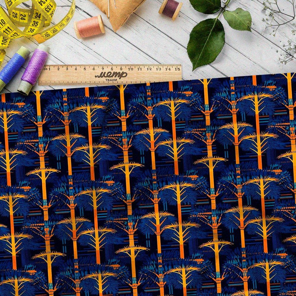 Ткань премиум мембрана призрачный лес