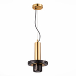 SL1210.403.01 Светильник подвесной ST-Luce Золотистый/Черный GU10 1*5W PIETRA