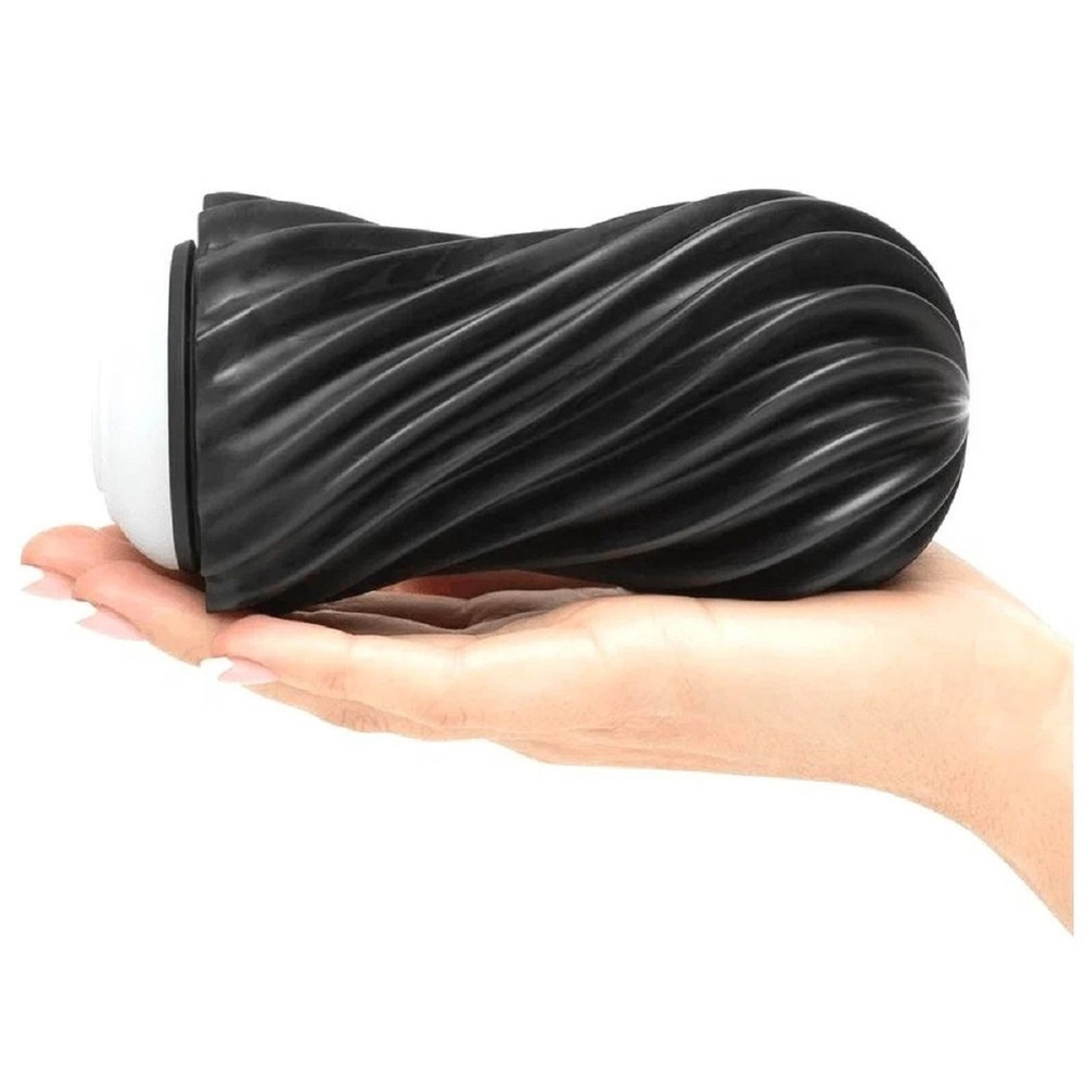 Нереалистичный мастурбатор Tenga Flex Rocky черный 17,6 см