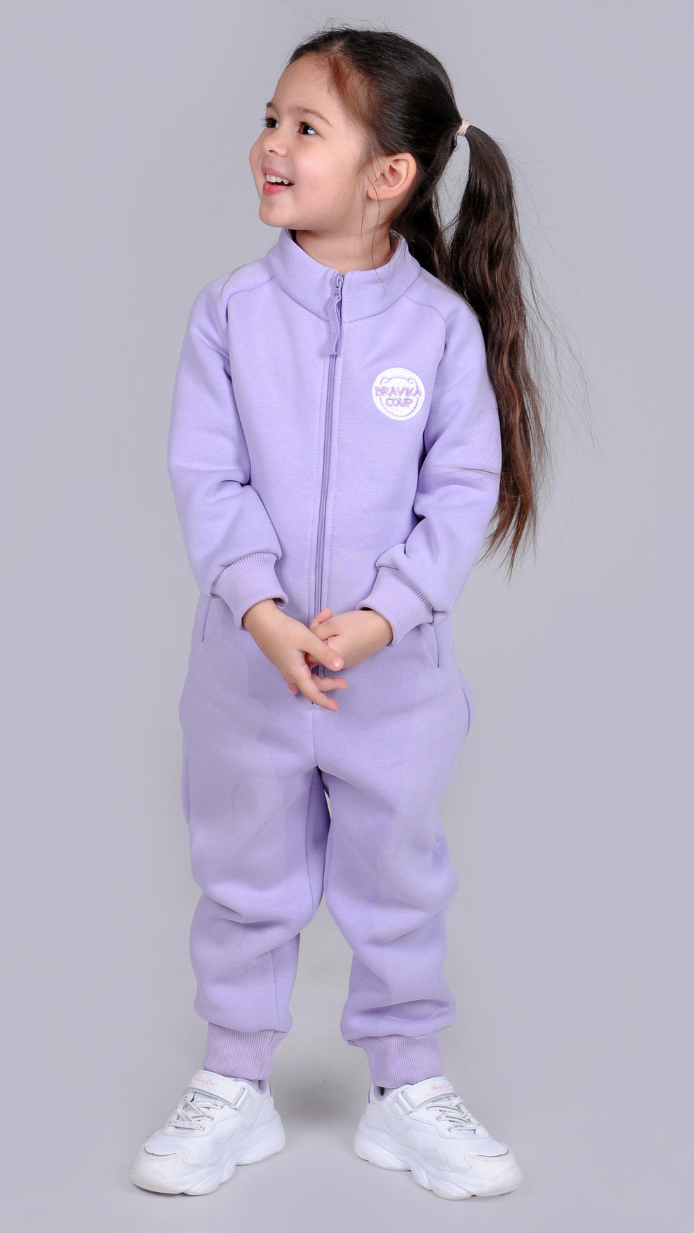 Комбинезон начес с клапаном для девочки 2-8 лет Fleur de Vie