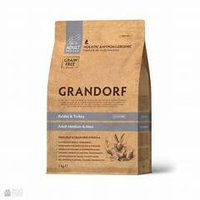 Grandorf 10кг Rabbit & Turkey Medium & Maxi Holistic Grain Free для собак средних и крупных пород, беззерновой, кролик с индейкой
