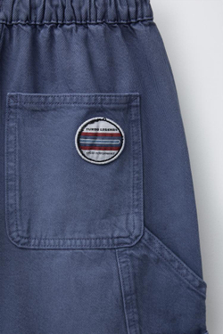 ZARA ШОРТЫ-БЕРМУДЫ, СИНИЙ