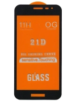 Защитное стекло Glass для Samsung Galaxy J2 CORE (2019) /21D полный клей, черная рамка