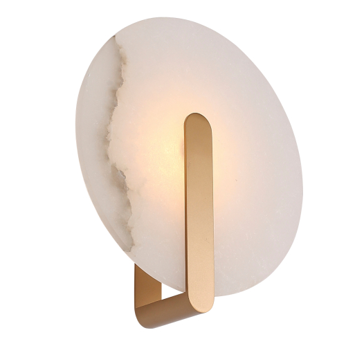 SL1195.301.01 Светильник настенный ST-Luce латунь/алебастр LED 1*5W 3000K MONTRE