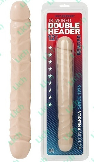 Двухголовый фаллос телесного цвета