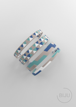 Схема PEYOTE, Схема браслета мозаичное плетение, узор из Miyuki Delica 11/0, файл PDF, №178