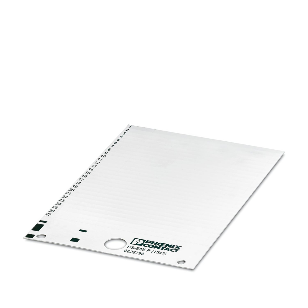 0830076 - US-EMLP (15X5) CUS - Пластиковая табличка