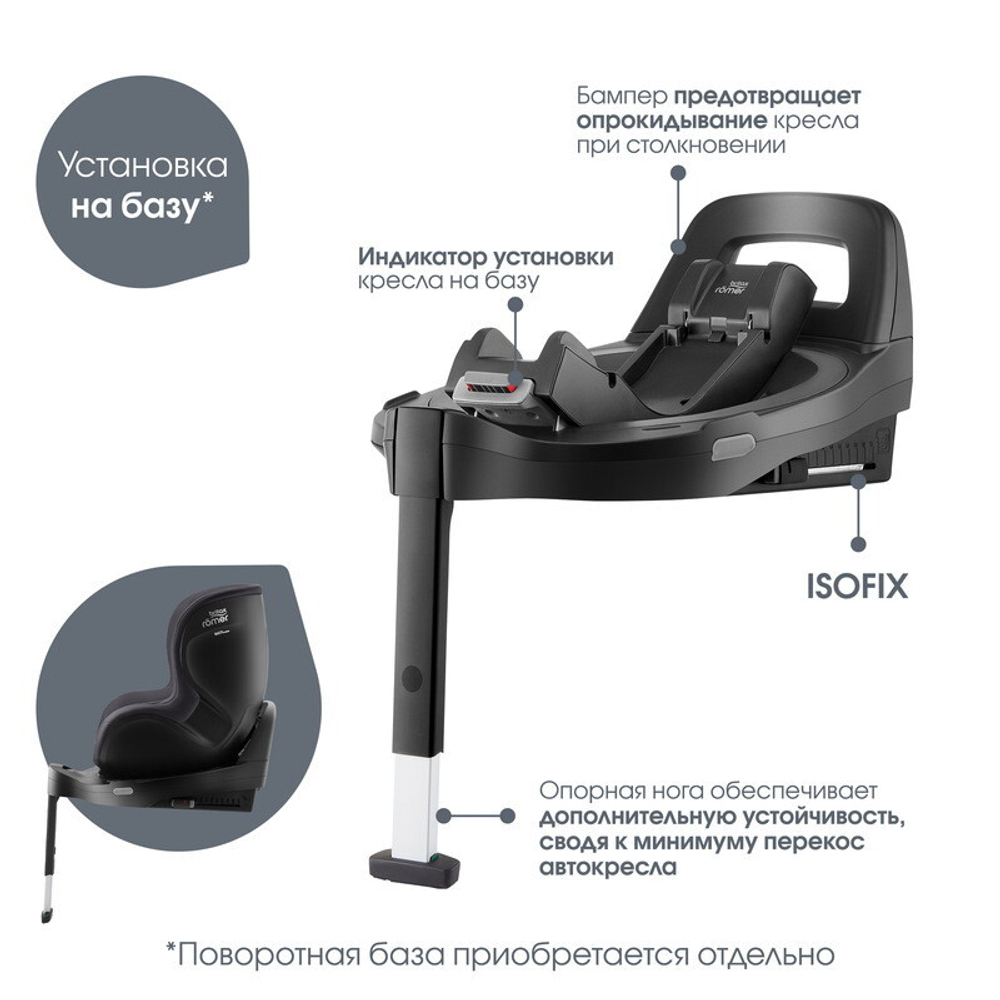 Детское автокресло Britax Roemer Dualfix 5Z Classic Deep Grey