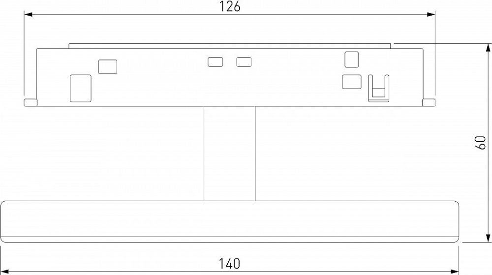 Накладной светильник Elektrostandard Slim Magnetic a065984