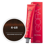 Краска для волос Igora Royal 4-68 Средний коричневый шоколадный красный Schwarzkopf Professional, 60 мл