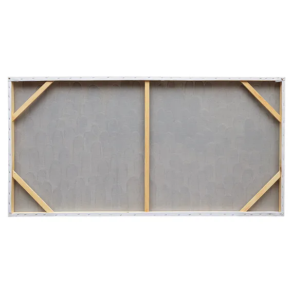 Панно декоративное с ручной росписью by feel, 140х70 см, хаки