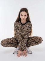 Домашний костюм для девочки с принтом