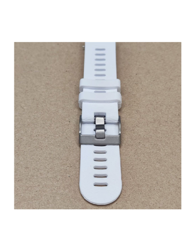 Ремешок Premium 20 мм силиконовый для Garmin Forerunner 55/245/645, Venu, Venu Sq, Venu 2 Plus, Vivoactive 3, Vivomove быстросъемный (Белый)