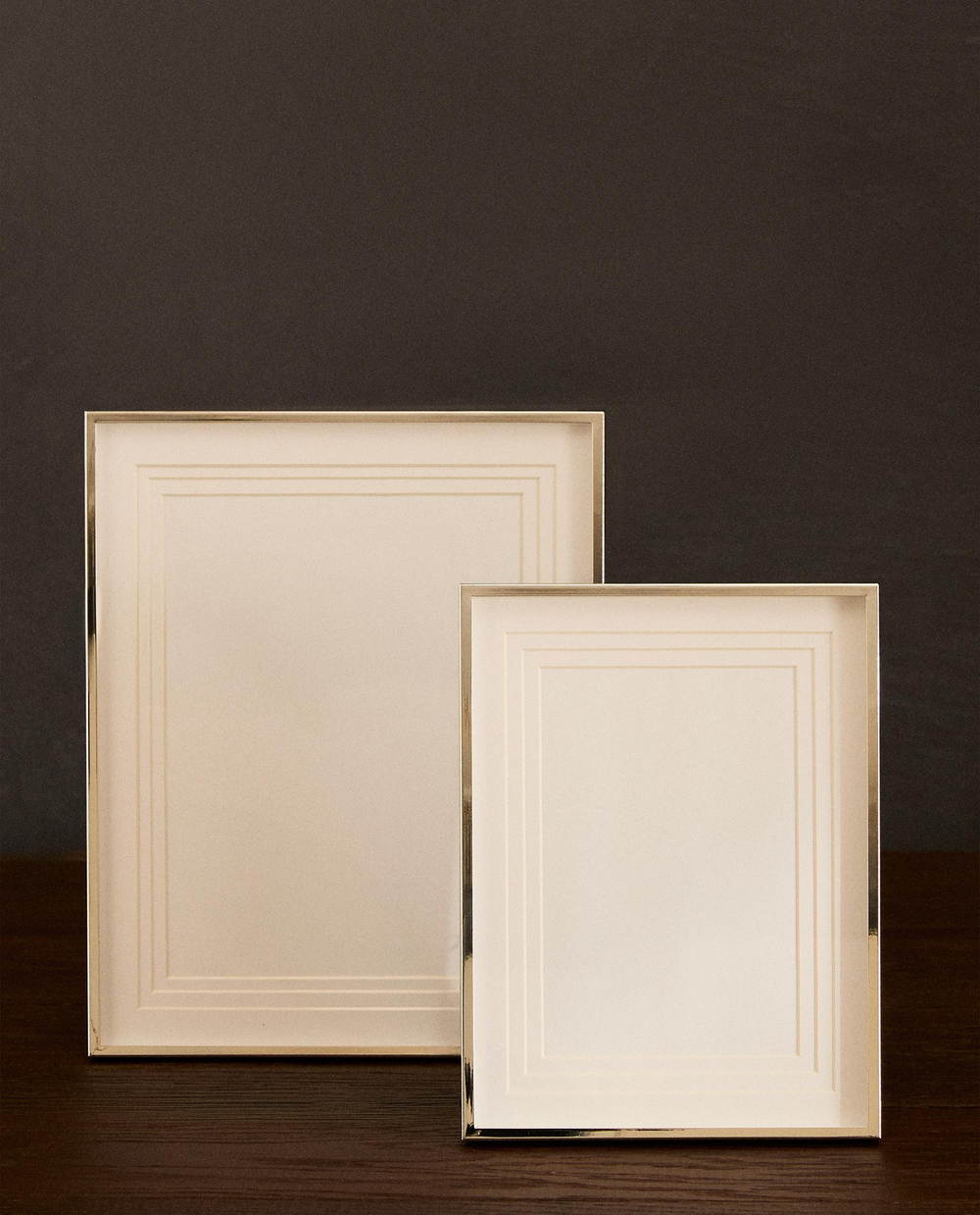 Zara Home Фоторамка из стекла, цвет серебристый, 26 см