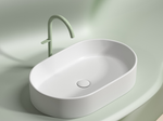 Умывальник чаша накладная овальная (цвет Белый Матовый) Element 608x385x122мм