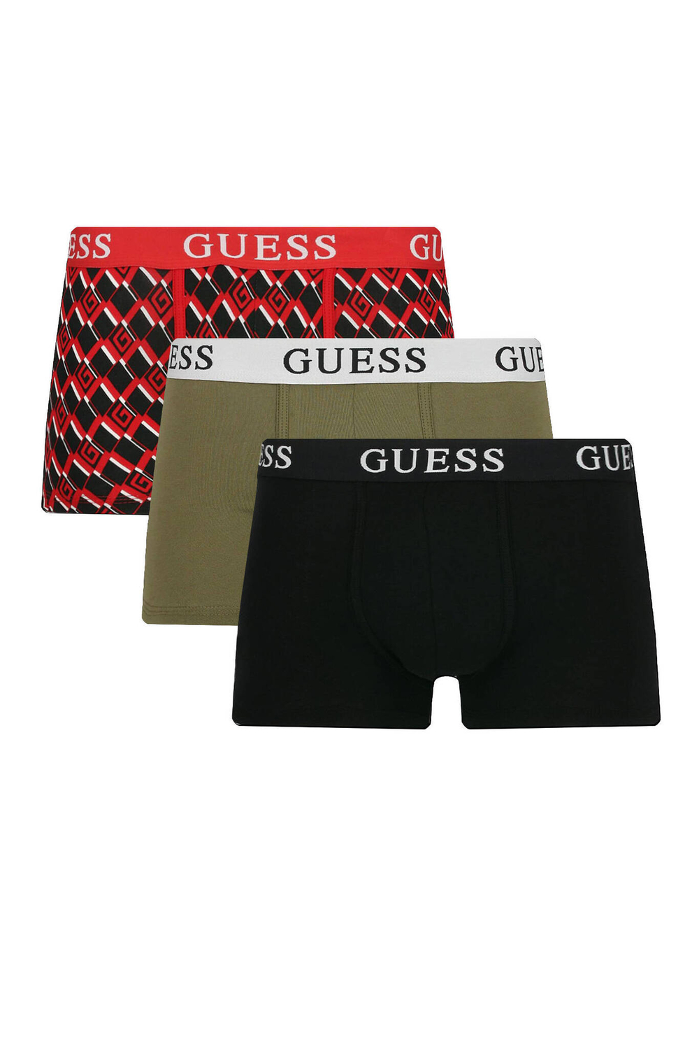 Трусики-боксеры 3шт. Guess Underwear - красный(U2BG05 K6YW0)