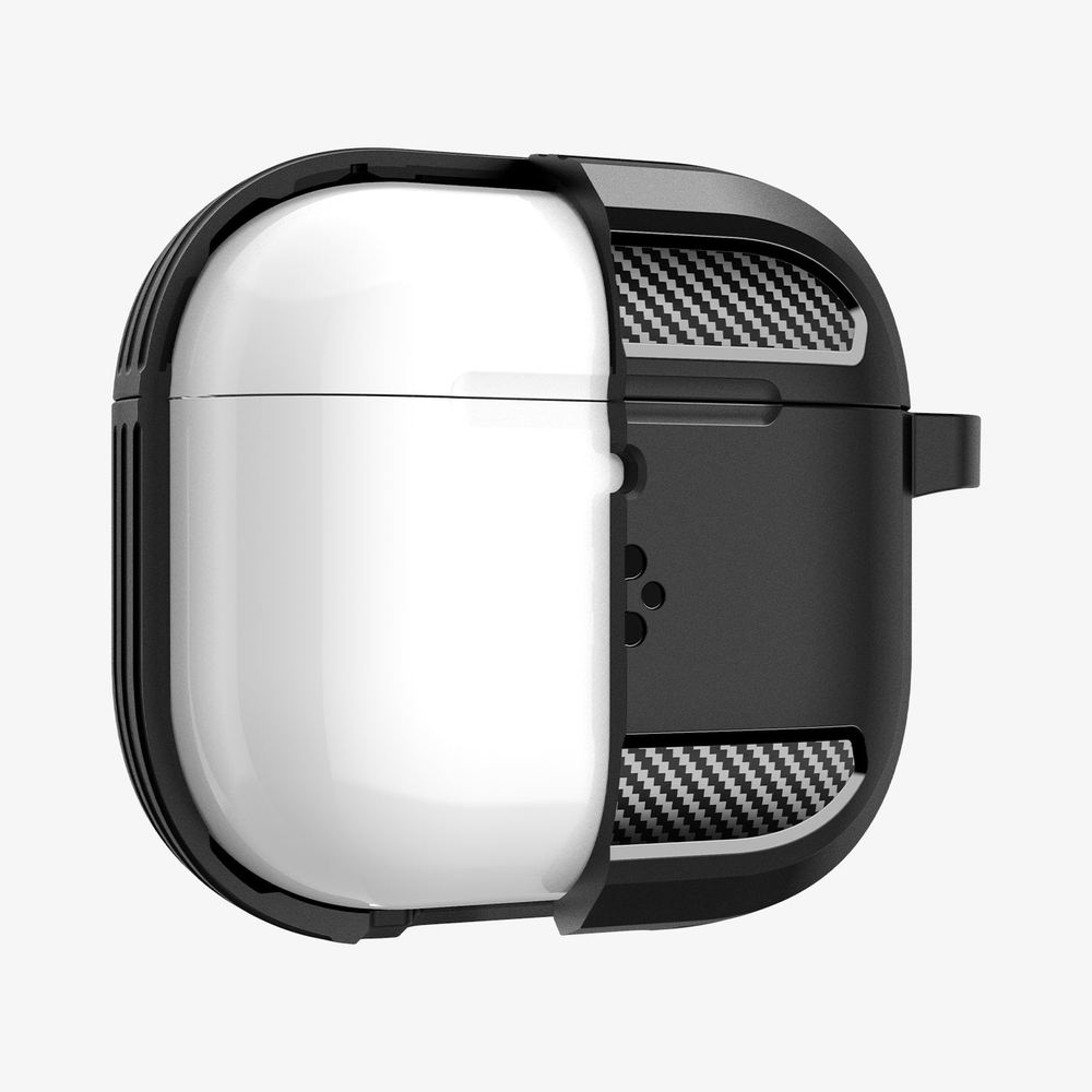 Чехол для наушников Spigen RUGGED ARMOR APPLE AIRPODS 4 MATTE BLACK