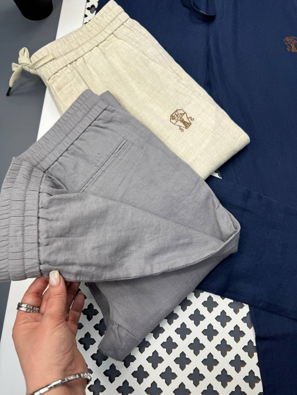 Льняные брюки Brunello Cucinelli