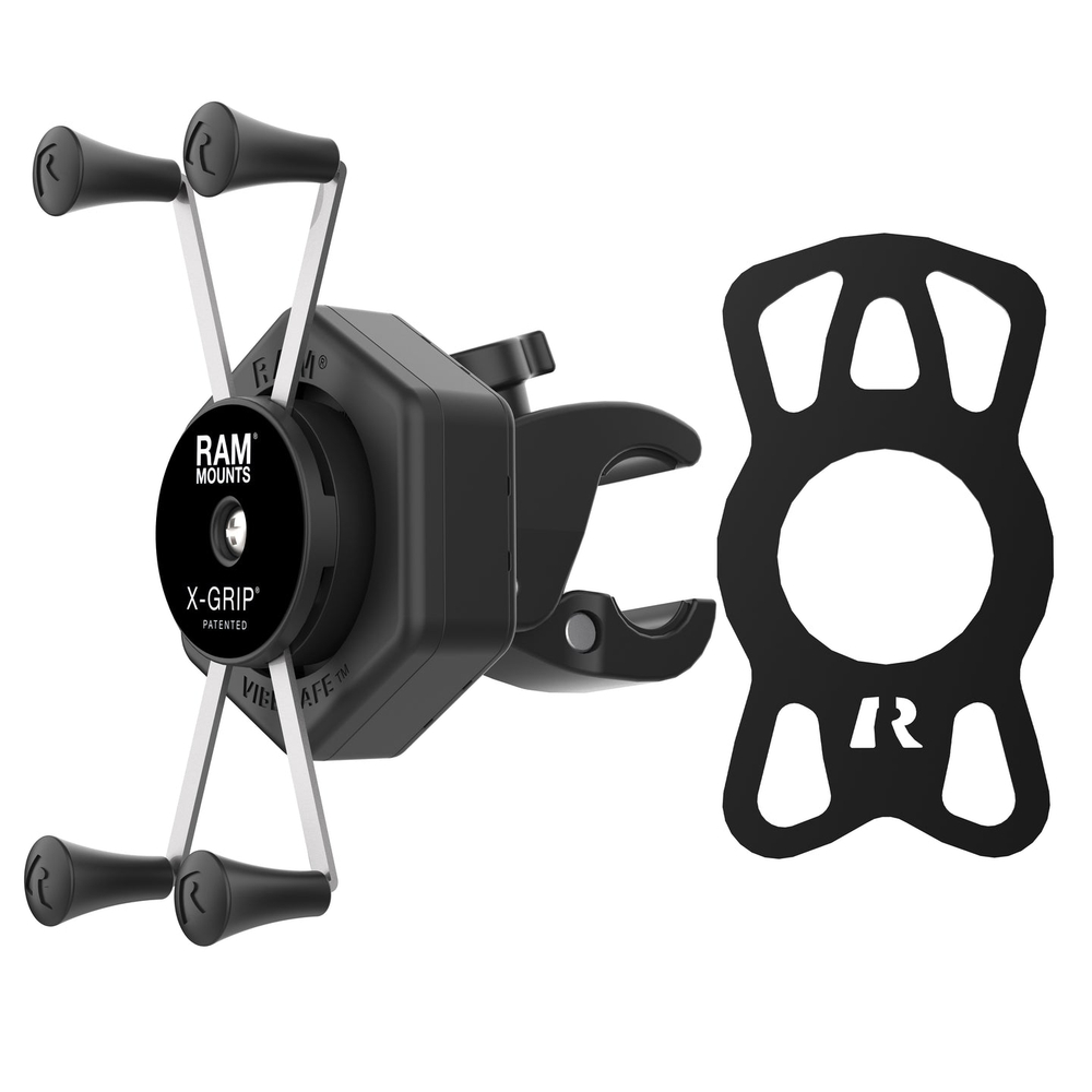 Держатель телефона RAM® X-Grip® Large с Vibe-Safe™ и креплением Tough-Claw™ Small
