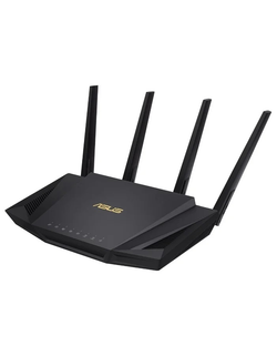 Роутер ASUS RT-AX58U // AX3000 // 2402 + 574Mbps, 2,4 + 5 gGz, 4 antenna, USB ; 90IG04Q0-MO3R10
