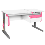 Растущая парта Дэми СУТ 25 с навесной тумбой (1200×610 мм)