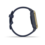 Смарт-часы Garmin Venu Sq Music Edition темно-синий с золотистым алюминиевым безелем,  010-02426-12