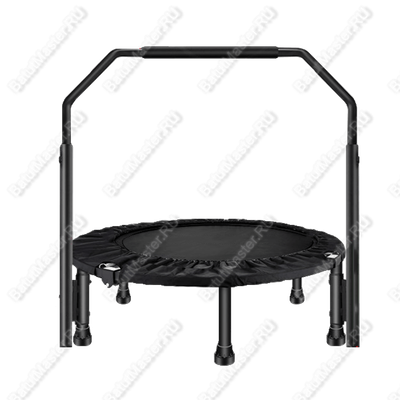 Каркасный батут, с П-образной ручкой, диаметр 4 фт, черный