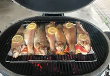 Керамический угольный гриль Primo Oval XL 400, 47x64 см