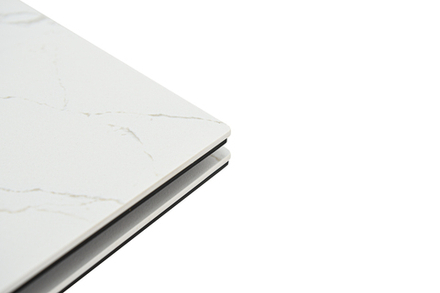 Стол Аврора Монако NEW, Керамогранит, Черный матовый муар/Calacata vaglioro