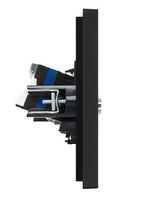 FORTE&PIANO Розетка двойная TV+RJ45 кат.6 FP137 черный IEK