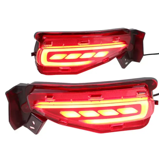 Светодиодные КАТАФОТЫ в задний бампер Тойота Фортунер 2017-2020 V2 type