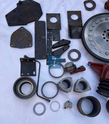 Монтажный комплект к двигателю ТМЗ 8481.10 для установки на бульдозер "Komatsu" D-355A неполный