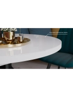 Стол кухонный обеденный круглый раздвижной 100,3х100,3х75 см